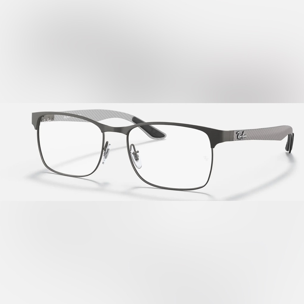 Rayban Matte Gunmetal Eyeglasses Frames